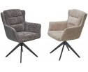 Стул GARLAND 360 град. поворот. HAGA-16 Серый, ткань/ GINO-457 Серый, ткань/ Черный, ®DISAUR