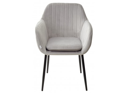 Стул ALABAMA BLUVEL-03 LIGHT GREY, велюр / черный каркас 