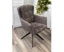 Стул GARLAND 360 град. поворот. HAGA-16 Серый, ткань/ GINO-457 Серый, ткань/ Черный, ®DISAUR