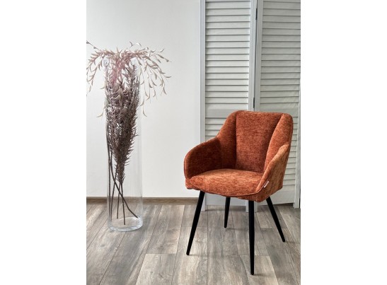 Стул REFLET 3018-09 терракотовый, шенилл / черный каркас, ®DISAUR
