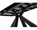 Стол ROVIGO 170 HIGH GLOSS STATUARIO Белый мрамор глянцевый, керамика/ черный каркас 