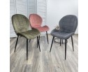 Стул FLOWER BLUVEL-77 ASH GREEN, велюр 