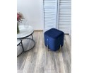 Пуф для гостиной АРЕС (ARES) цвет BLUVEL-86 синий / золотой