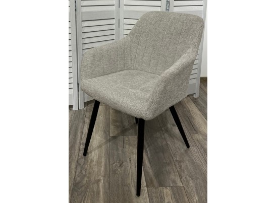 Стул BRANDY WZ2042-19 галечный серый фактурный велюр/ черный каркас 