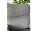 Стул TRIS 360 град. поворот с возвратом, Davis Nowo 92 серый, букле /Point 90 серый/ Черный, ®DISAUR