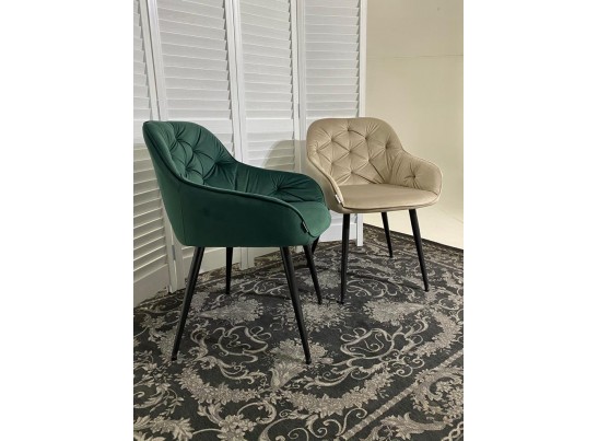 Стул BREEZE BLUVEL-78 GREEN, велюр / черный каркас, велюр 