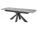 Стол ROVIGO 170 ITALIAN DARK GREY Серый мрамор глянцевый, керамика/ GREY1 каркас 