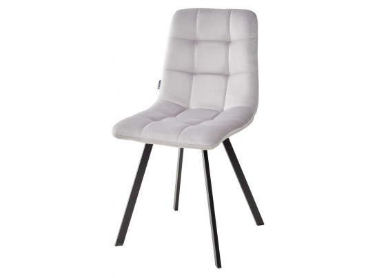 Стул CHILLI SQUARE BLUVEL-03 LIGHT GREY, велюр 