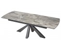 Стол ROVIGO 170 ITALIAN DARK GREY Серый мрамор глянцевый, керамика/ GREY1 каркас 