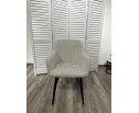 Стул BRANDY WZ2042-19 галечный серый фактурный велюр/ черный каркас 