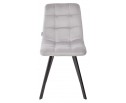 Стул CHILLI SQUARE BLUVEL-03 LIGHT GREY, велюр 