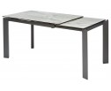Стол CORNER 120 ITALIAN DARK GREY Серый мрамор глянцевый, керамика/ GREY1 