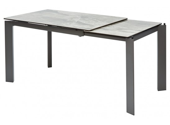 Стол CORNER 120 ITALIAN DARK GREY Серый мрамор глянцевый, керамика/ GREY1 