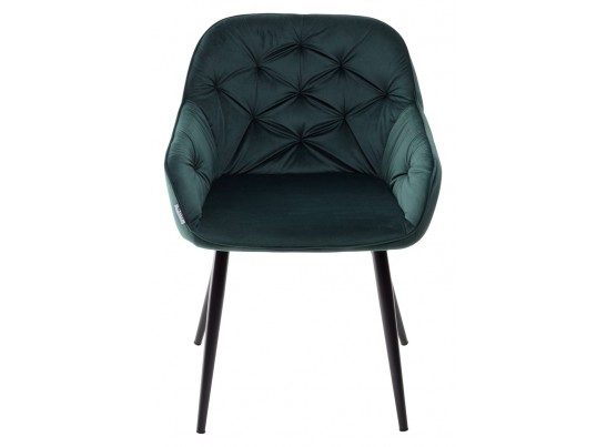 Стул BREEZE BLUVEL-78 GREEN, велюр / черный каркас, велюр 