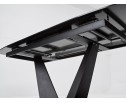Стол ACUTO2 170 NERO KL-116 Черный мрамор матовый, итальянская керамика/ черный каркас 