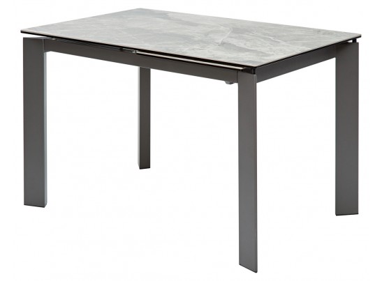 Стол CORNER 120 ITALIAN DARK GREY Серый мрамор глянцевый, керамика/ GREY1 
