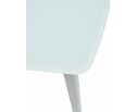 Стол ELIOT 120 FROSTED SUPER WHITE белое матовое стекло/ белый каркас 