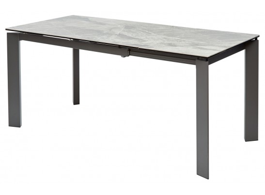 Стол CORNER 120 ITALIAN DARK GREY Серый мрамор глянцевый, керамика/ GREY1 