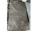 Стол Морис 140 ДАРК, стекло / черный каркас 