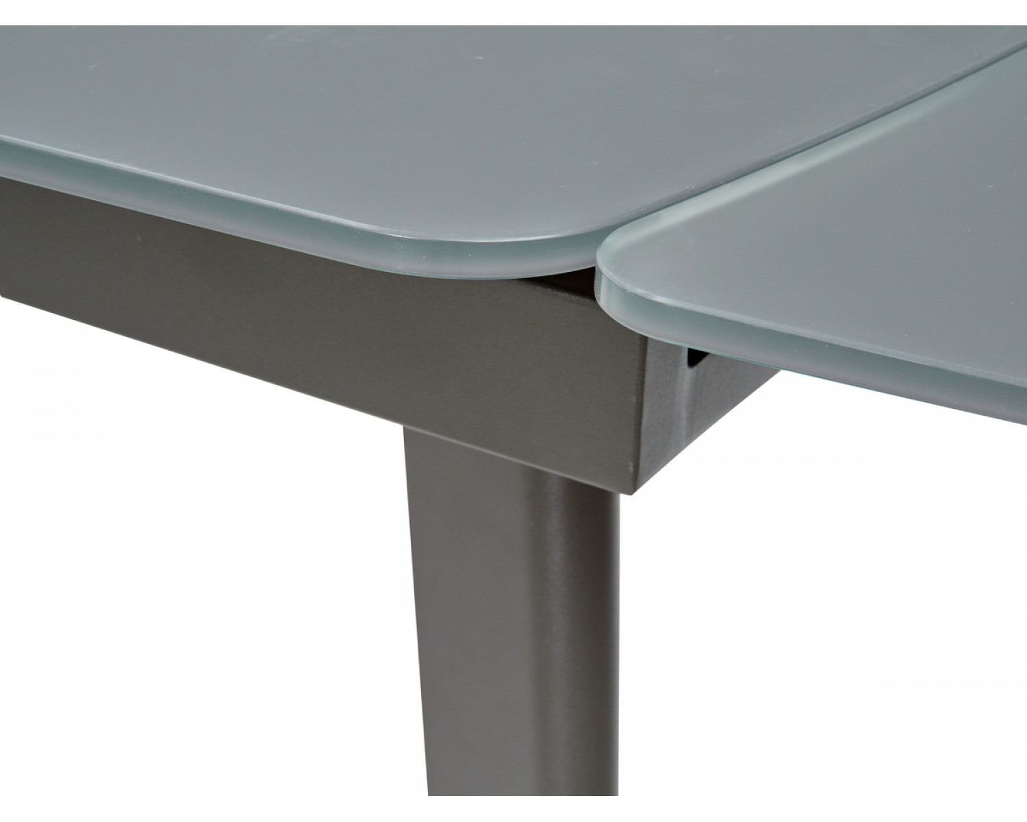 Стол ELIOT 120 GREY1 матовое серое стекло/ GREY1 каркас