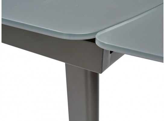 Стол ELIOT 120 GREY1 матовое серое стекло/ GREY1 каркас 