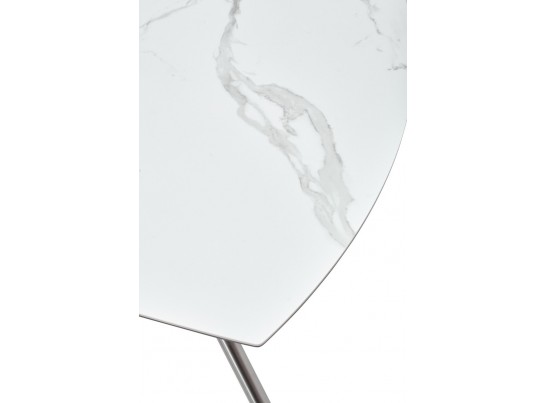 Стол BUSHES 120 WHITE/Stainless steel 