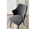 Стул HERMAN 360 град. BM-3 ТЕМНО-СЕРЫЙ, велюр / черный каркас 