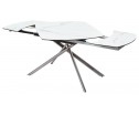 Стол BUSHES 120 WHITE/Stainless steel 