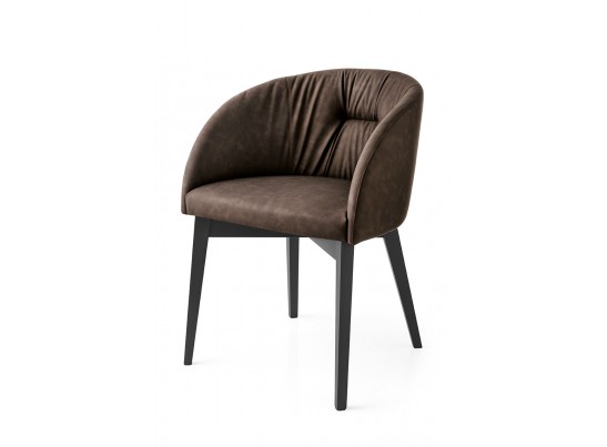Стул ROSIE SOFT CB/1910, BCH P132 GRAPHITE/ VENICE S0G SOIL BROWN