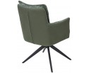 Стул JOSEF 360 град. поворот. HAGA-74 Зеленый, ткань / HJ002-18 Зеленый, PU / черный каркас, ®DISAUR