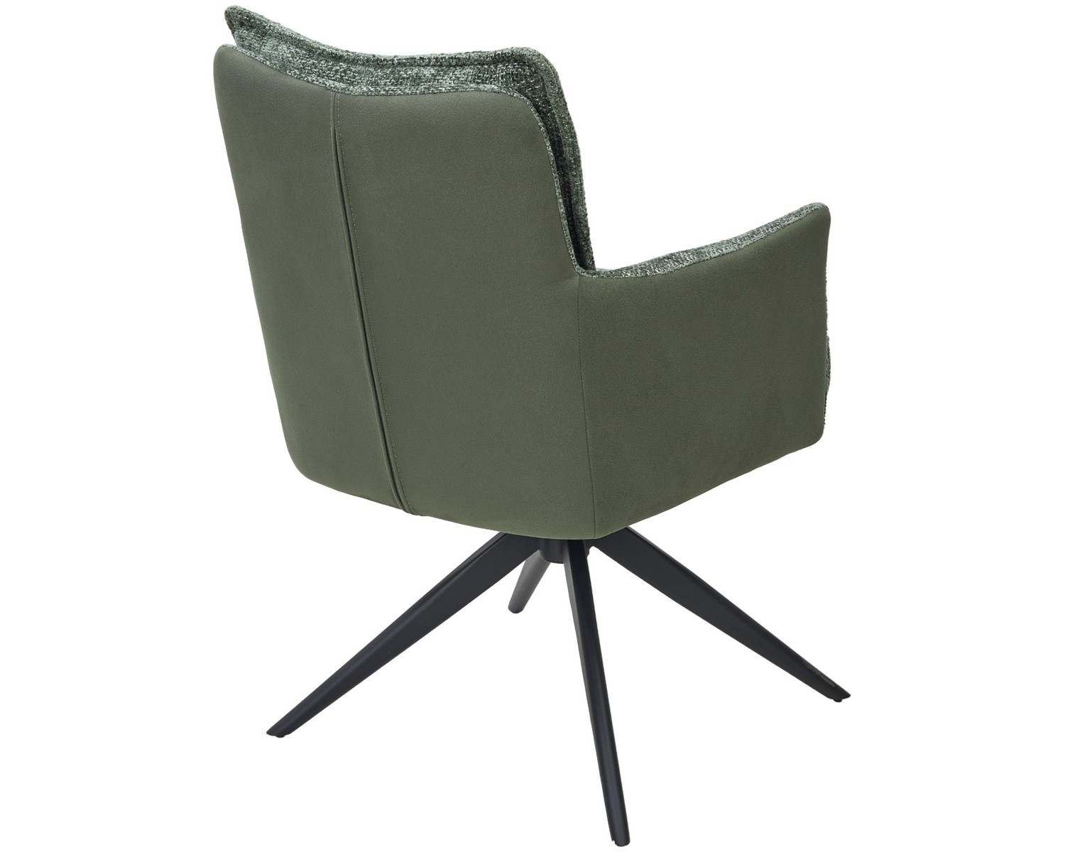 Стул JOSEF 360 град. поворот. HAGA-74 Зеленый, ткань / HJ002-18 Зеленый, PU / черный каркас, ®DISAUR
