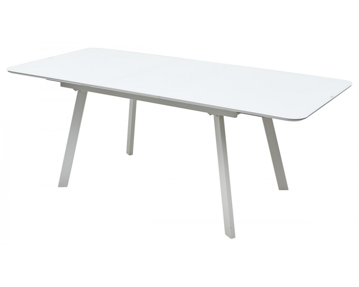 Стол ARUBA 140 WHITE/cупер белое глянцевое стекло