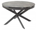 Стол TRENTO 120 KL-19 СЕРО-КОРИЧНЕВЫЙ КАМЕНЬ, итальянская керамика/ GREY1 серый каркас 