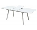 Стол ARUBA 140 WHITE/cупер белое глянцевое стекло 
