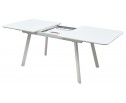 Стол ARUBA 140 WHITE/cупер белое глянцевое стекло 