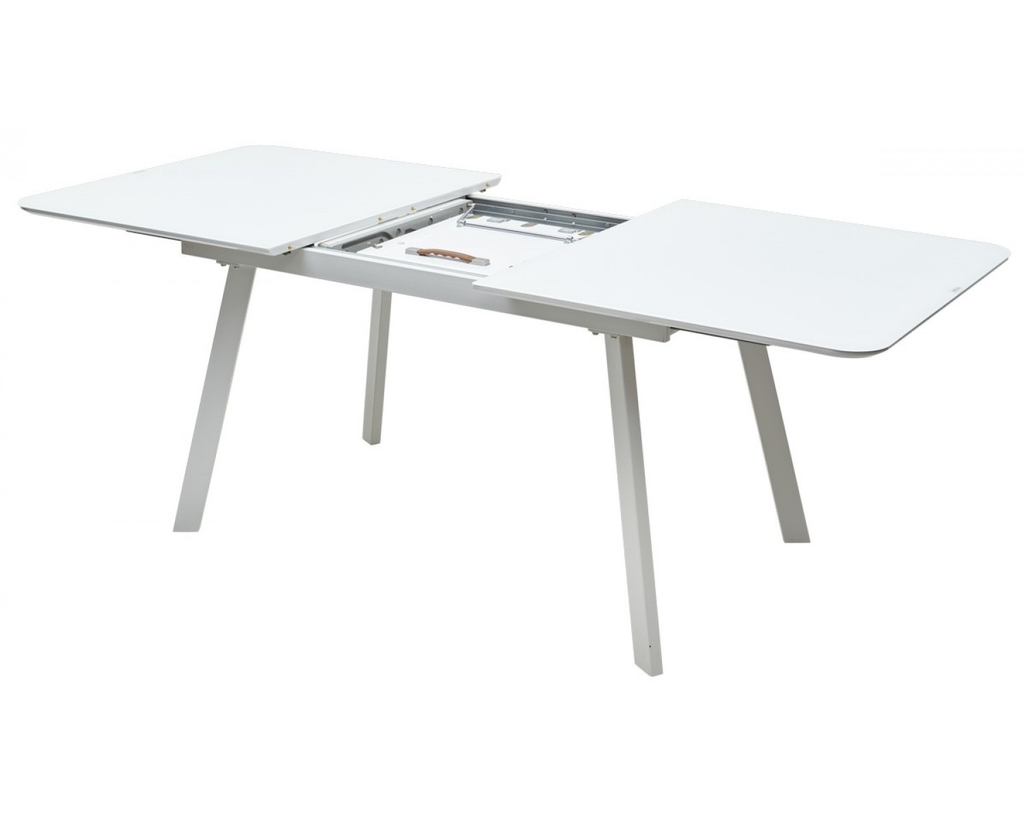 Стол ARUBA 140 WHITE/cупер белое глянцевое стекло
