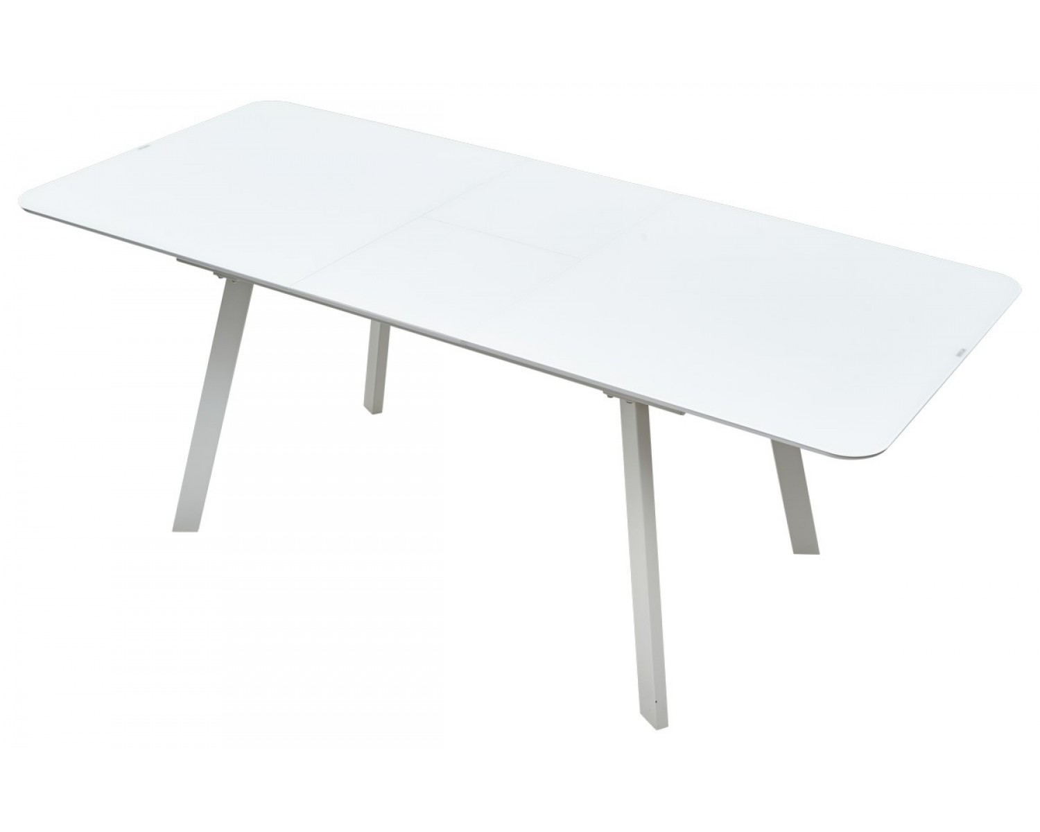 Стол ARUBA 140 WHITE/cупер белое глянцевое стекло