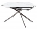 Стол BUSHES 120 WHITE/Stainless steel 