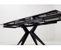 Стол FORIO 160 MATT BLACK MARBLE SOLID CERAMIC / BLACK, ®DISAUR