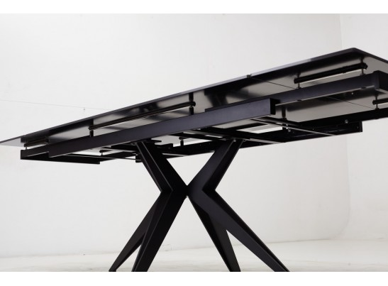 Стол FORIO 160 MATT BLACK MARBLE SOLID CERAMIC / BLACK, ®DISAUR