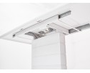 Стол ALTA 140 WHITE / супер белое глянцевое стекло 