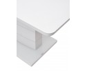 Стол ALTA 140 WHITE / супер белое глянцевое стекло 