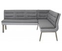 Скамья угловая MALIAN GREY 211х171,5 см, экокожа + ткань 
