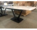 Стол ALATRI 120 GLOSS STATUARIO WHITE SINTERED STONE / BLACK 