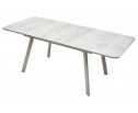Стол ARUBA 160 BEIGE/ CAPPUCINO глазурованное стекло 