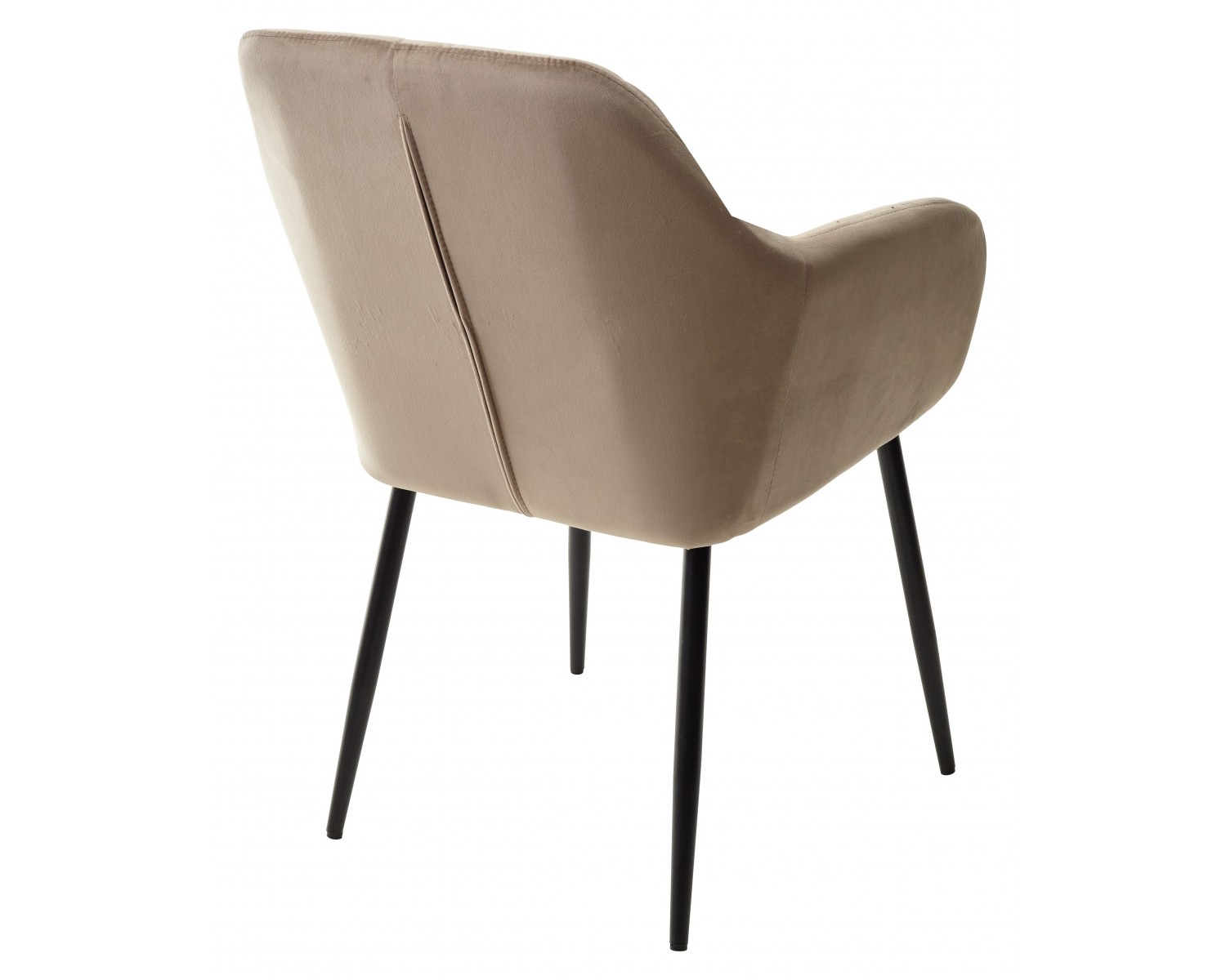 Стул ALABAMA BLUVEL-40 BEIGE, велюр / черный каркас