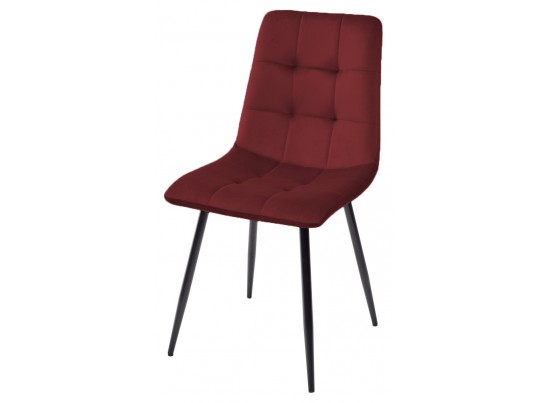 Стул BARI UF910-11 WINE RED, велюр / черный каркас 