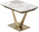 Стол ALATRI 120 GLOSS LUXURY PANDORA SOLID CERAMIC / шампань, ®DISAUR