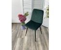 Стул DUKE BLUVEL-78 GREEN, велюр / черный каркас 
