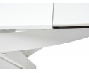 Стол TRENTO 120 HIGH GLOSS STATUARIO Белый мрамор глянцевый, керамика/ белый каркас, ®DISAUR